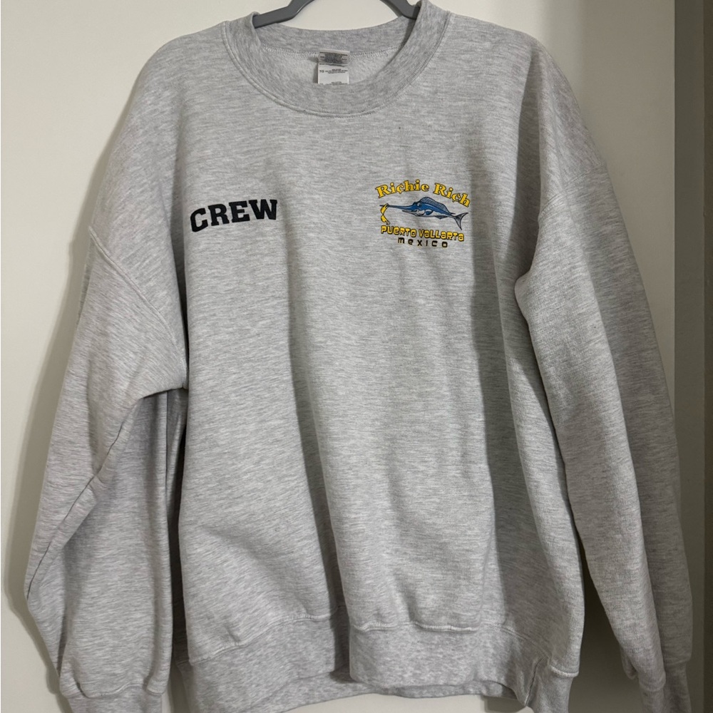 Gray Crew Neck Sweater